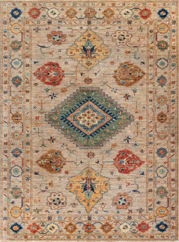 Пакистанский ковер из шерсти «KAZAK ROYAL» GRAY-GRAY(147x196) 147 x 196 см Пакистанский ковер из шерсти «KAZAK ROYAL» GRAY-GRAY(147x196) 147 x 196 см