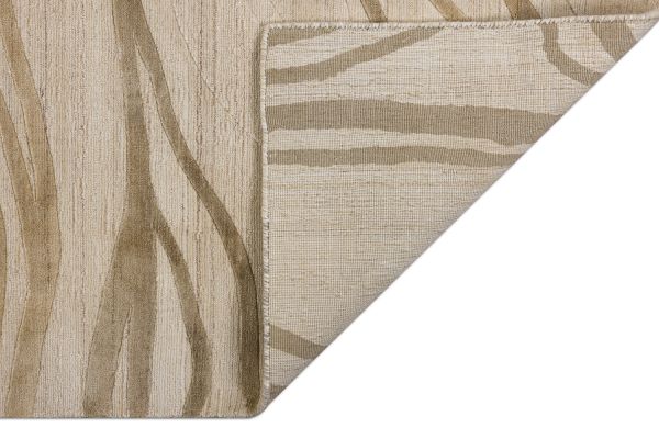 Индийский ковер из арт-шёлка и шерсти «EVEREST» 2023205-BEIGE 161 x 239 см