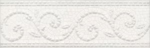 Бордюр настенный Борсари орнамент 80x250 белый HGD\A127\12103R