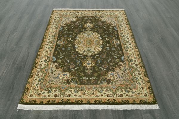 Иранский ковер из шерсти и шёлка «TABRIZ 40» 9-670-IR 155 x 220 см