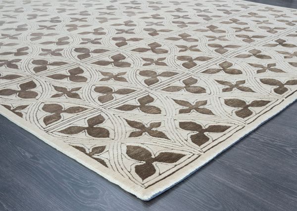 Непальский ковер из шерсти и шёлка «ART DECO RUGS» GOTHIC#1-GR(90415) 250 x 300 см