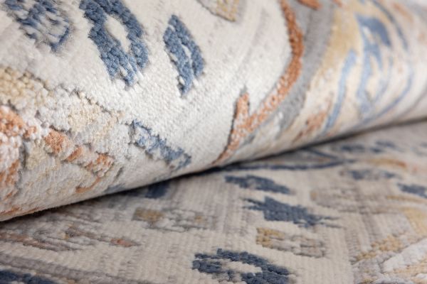 Турецкий ковер из полиэстера и полипропилена «ALAMO» 31850A-CRE-GRY 160 x 230 см