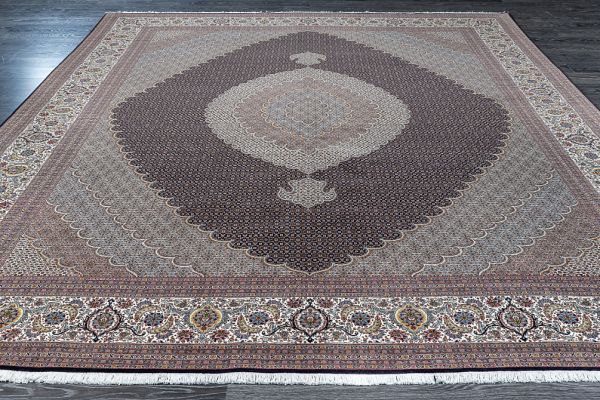 Иранский ковёр из шерсти и шёлка «TABRIZ MAHI» 900-26158-IR