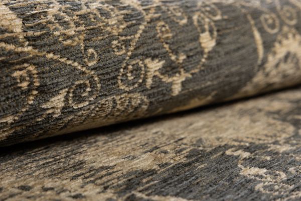 Бельгийский ковер из вискозы, акрила и хлопка «ELEGANT TAPESTRY» YENTEL-8281-GRY 70 x 140 см