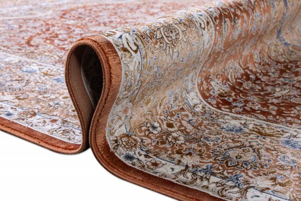 Иранский ковер из вискозы и акрила «Miras Collection» 1200- Madder Red 200 x 300 см