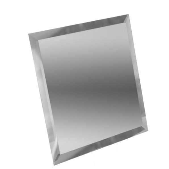 Плитка зеркальная Квадрат 150x150 серебро (с фацетом 10 мм)