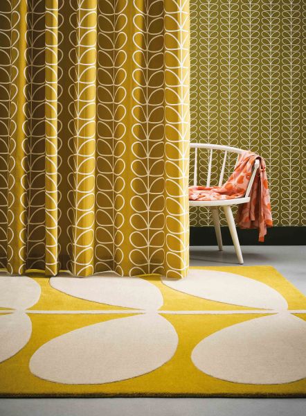 Индийский ковер из шерсти «ORLA KIELY» Yellow Stem 59306 160 x 230 см