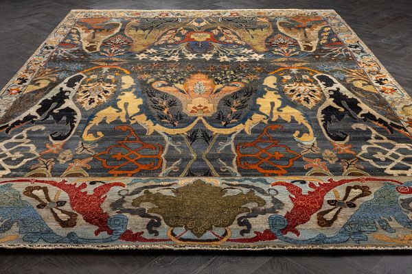 Индийский ковёр из шерсти «ZIEGLER VINTAGE» AC228-GREY-MIX(270x360)