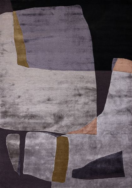 Индийский ковер из шерсти, шёлка и эвкалиптового шёлка «TECTONIC» D2-C5 170 x 243 см