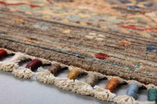 Пакистанский ковер из шерсти «SHAWL KANDI» BROWN-BROWN(78x120) 78 x 120 см
