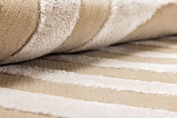 Индийский ковёр из шерсти и арт-шёлка «LINES» LINES-04-BGE