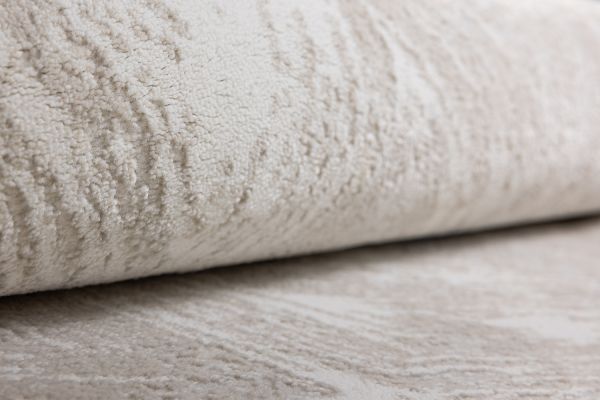 Турецкий ковер из полипропилена и полиэстера «MOON» 2572A-CREAM-L.GREY 80 x 150 см