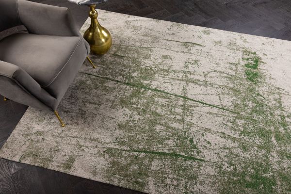Бельгийский ковер из полиэфирного шёлка «SHINY FEATHER» 9489-PIQUANT GREEN 170 x 240 см