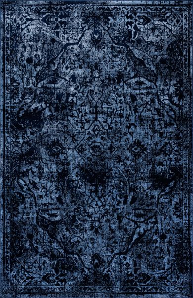 Турецкий ковер из полиэстера «JULIA» 43238A-BLUE-NAVY 200 x 300 см