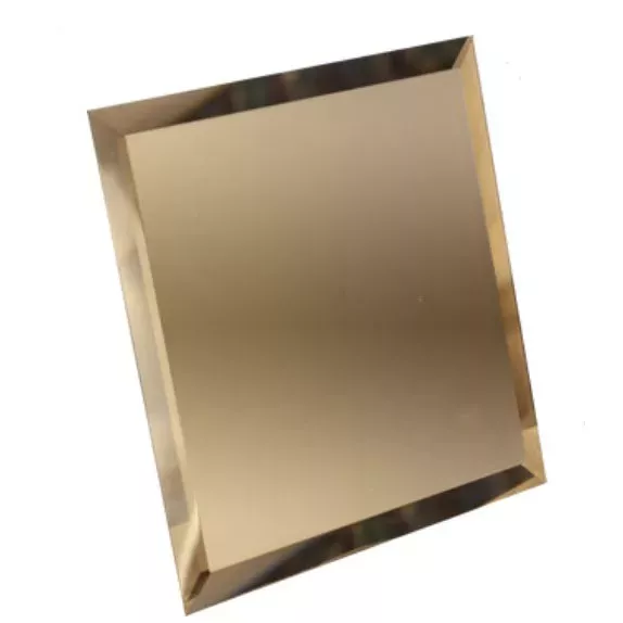 Плитка зеркальная Квадрат 150x150 бронза (с фацетом 10 мм)