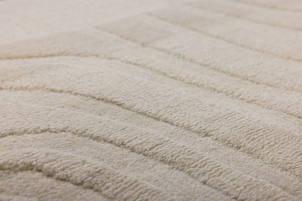 Индийский ковер из шерсти и арт-шёлка «KASHMIR» 2023198-IVORY 170 x 235 см