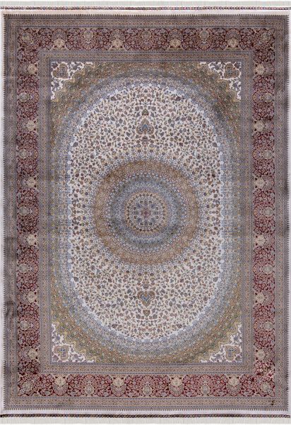 Бельгийский ковер из шёлка и модала «PERSIAN QUM» 01209B-CRE N1 250 x 350 см