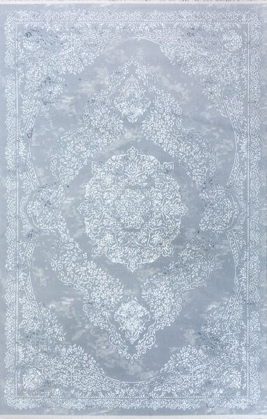 Турецкий ковер из полипропилена «FLORA LUX» 2956A-LGREY-GREY 160 x 230 см