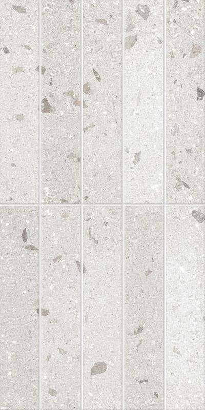 Керамическая плитка Морена 7 ПО 300*600 белый (0,18*11=1,98*28) Керамин  для ванной комнаты