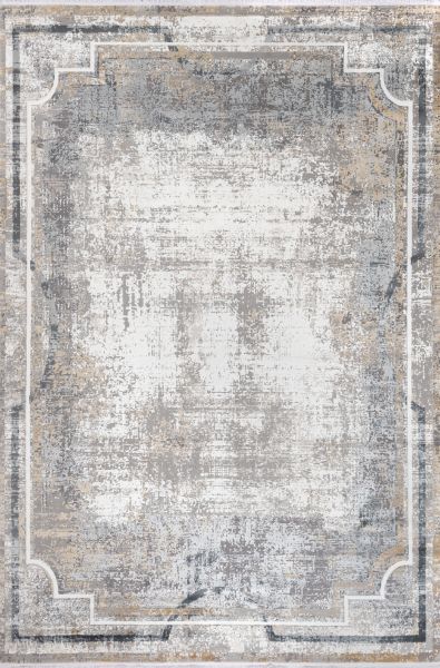 Турецкий ковер из эвкалиптового шёлка и акрила «EGOISTE» M460A-CREAM-DGRAY 160 x 230 см