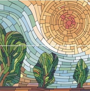 Венто Декор-Панно 500*500 (из 2-х пл) (1*3) VINCHI