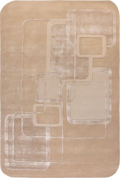 Индийский ковер из шерсти и эвкалиптового шёлка «VELVET MIRAGE» ARTE LIGHT TAUPE 200 x 300 см