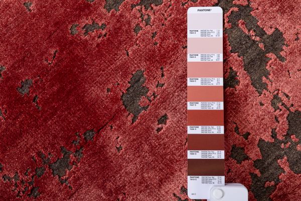 Индийский ковер из шерсти и арт-шёлка «CHAOS THEORY» ESK431-D.GREY-R.LACQUER 249 x 310 см Индийский ковер из шерсти и арт-шёлка «CHAOS THEORY» ESK431-D.GREY-R.LACQUER 249 x 310 см