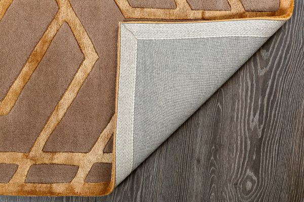 Индийский ковер из шерсти, арт-шёлка и хлопка «GEOMETRIC» G7-COLOR2 165 x 235 см