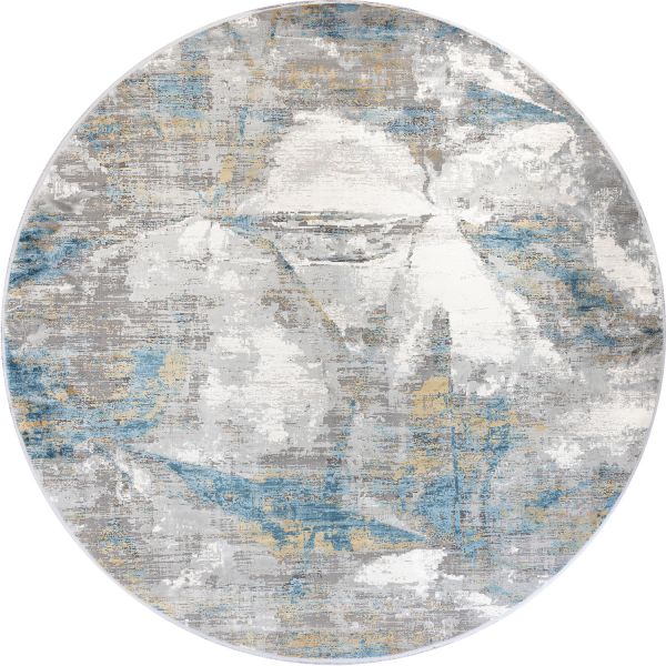 Турецкий ковер из эвкалиптового шёлка и акрила «ASPENDOS» MT067-C-DGREY-CRE(Round) 300 x 300 см Турецкий ковер из эвкалиптового шёлка и акрила «ASPENDOS» MT067-C-DGREY-CRE(Round) 300 x 300 см