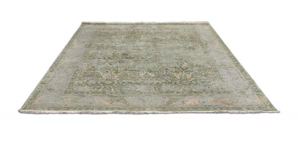 Индийский ковер из шёлка, шерсти и хлопка «WISTERIA» SLR13010-M.BLUE-M.BLUE 249 x 307 см Индийский ковер из шёлка, шерсти и хлопка «WISTERIA» SLR13010-M.BLUE-M.BLUE 249 x 307 см