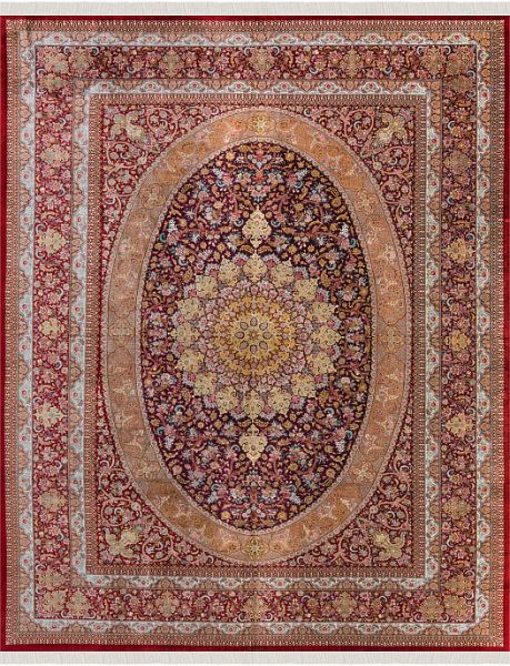 Иранский ковёр из шёлка «QOM» 9-457-2011-10-1-MOQADAMIRAD-IR