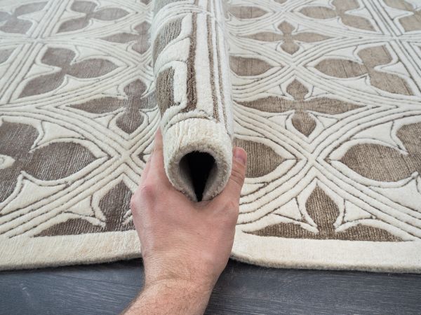 Непальский ковер из шерсти и шёлка «ART DECO RUGS» GOTHIC#1-GR(90415) 250 x 300 см