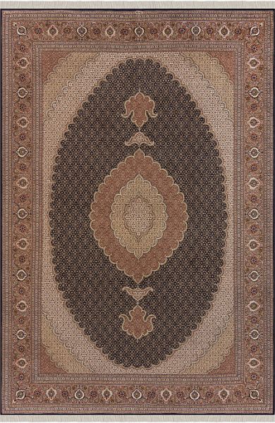 Иранский ковёр из шерсти и шёлка «TABRIZ MAHI» 13-51-IR