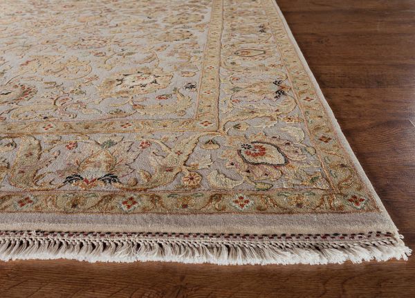 Индийский ковёр из шерсти, шёлка и хлопка «AURORA 14/14» QNQ10-MIVR-MIVR
