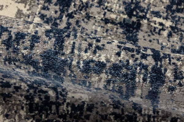 Турецкий ковер из полипропилена и полиэстера «AXEL» 8693-CRE-BLU(Runner) 80 x 300 см