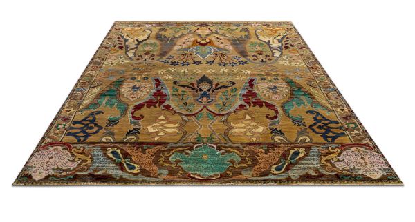 Индийский ковер из шерсти и хлопка «ZIEGLER VINTAGE» AC228-GOLD-MIX(190x279) 190 x 279 см