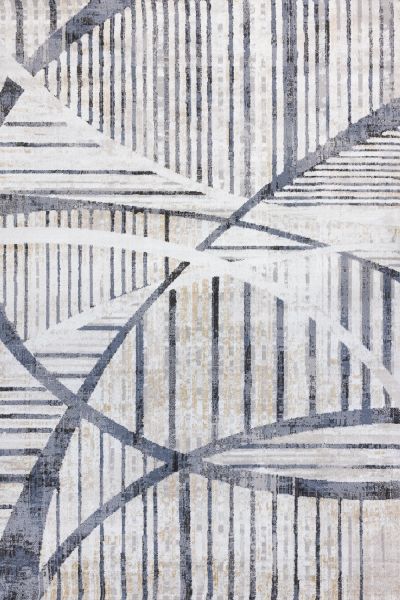 Турецкий ковер из полиэстера и полипропилена «SPRINGS» A4662A-IVR-LBLU 200 x 290 см