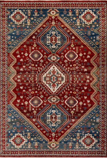 Турецкий ковер из полипропилена «ART KAZAK» 0714A-BRD-NAV 200 x 290 см