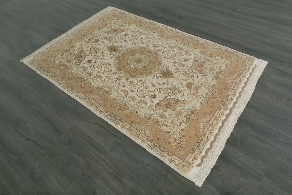 Иранский ковер из шерсти и шёлка «TABRIZ SHIRFAR» 9-375-IR 150 x 210 см