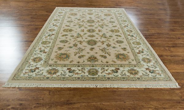 Иранский ковер из шерсти и шёлка «TABRIZ-FLORAL» 801-4115-IR 194 x 301 см