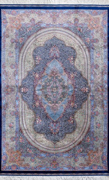 Иранский ковёр из шёлка и модала «MASTERPIECE QUM» 010-22-FLOWER GARDEN