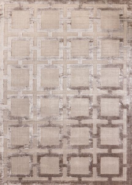 Индийский ковер из арт-шёлка и хлопка «EATON RUG» BEIGE 170 x 240 см