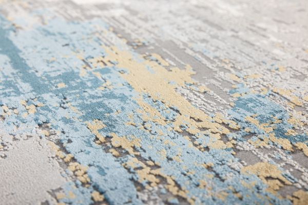 Турецкий ковер из эвкалиптового шёлка и акрила «ASPENDOS» MT067-C-DGREY-CRE(Round) 300 x 300 см