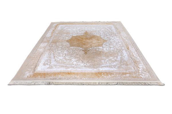 Иранский ковер из вискозы и акрила «Enzo Collection» 1201- Mocha Vintage 200 x 300 см