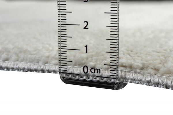 Турецкий ковер из полипропилена и полиэстера «MOON» 2572A-CREAM-L.GREY 80 x 150 см