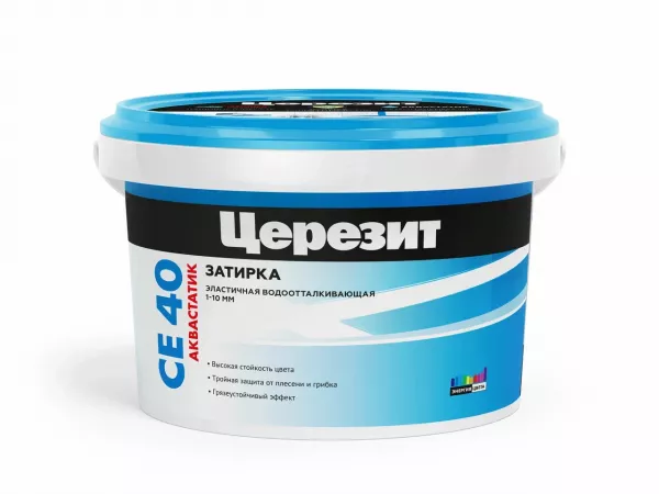 Затирка Церезит CE 40 28 персик 2 кг (ведро)