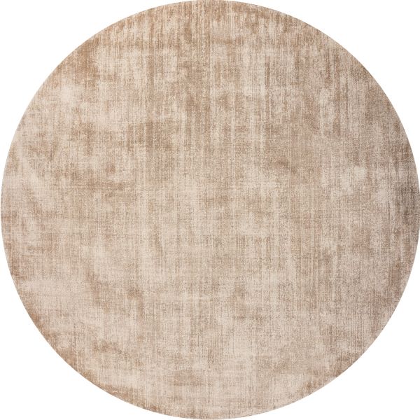 Индийский ковер из арт-шёлка «CROSS SPEСIAL» A037-LT.BEIGE(Round) 195 x 195 см