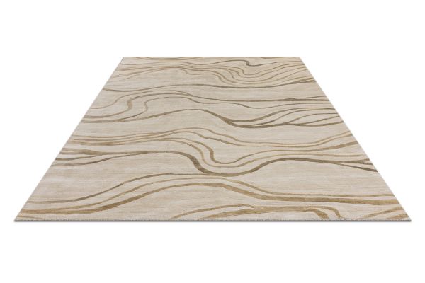 Индийский ковер из арт-шёлка и шерсти «EVEREST» 2023205-BEIGE 161 x 239 см