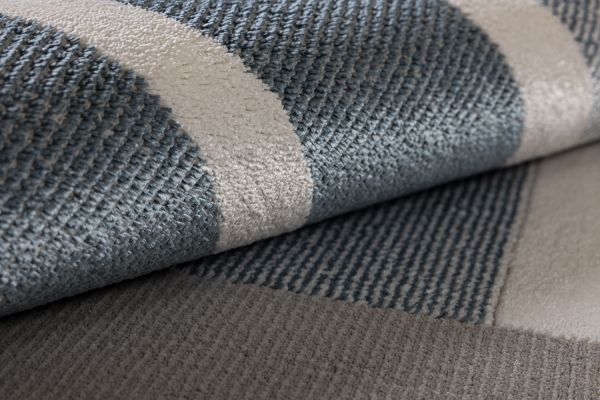 Турецкий ковер из полиэстера «PARKER» 2437C-ANT-D.BLU 80 x 150 см