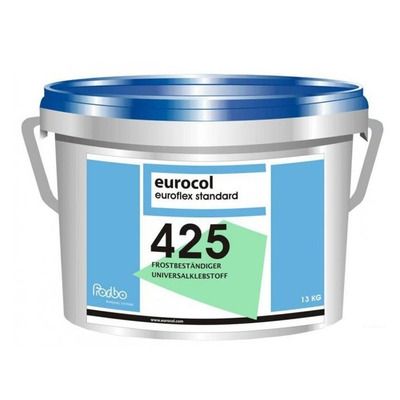 Клей для ковровых, всех видов ПВХ покрытий EUROCOL FORBO 425 Euroflex Standard на основе водной акриловой дисперсии 1к 13кг Клей для ковровых, всех видов ПВХ покрытий EUROCOL FORBO 425 Euroflex Standard на основе водной акриловой дисперсии 1к 13кг